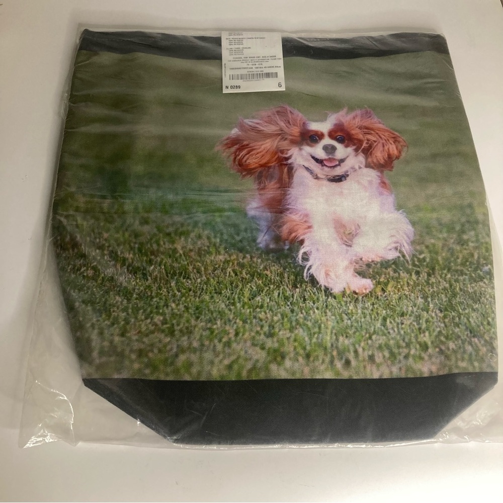 NWOT Charming Cavalier King Charles Spaniel Tote Bag